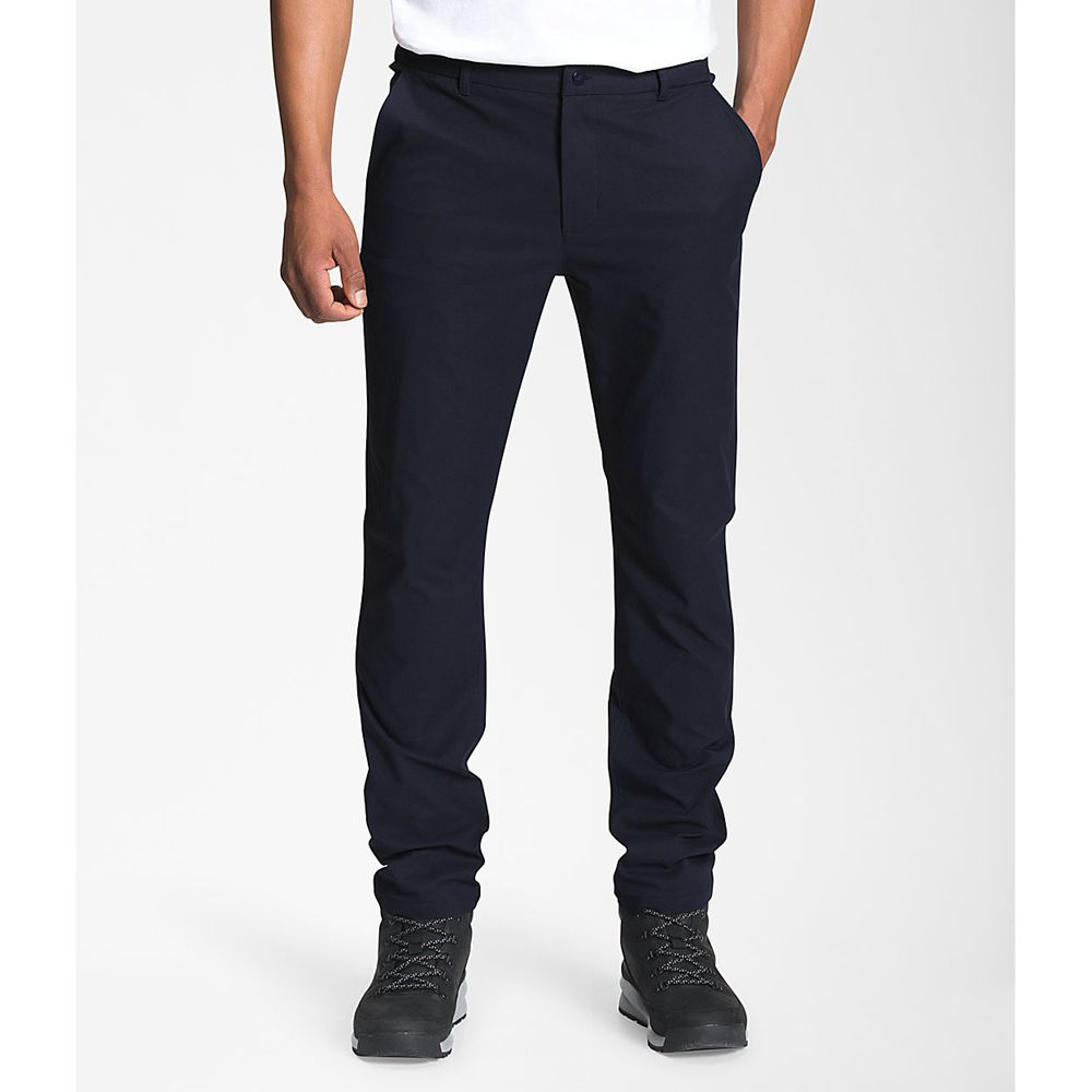 The North Face Pants Mens Australia - The North Face City Standard Slim Navy Flashdry (OWG-917483)